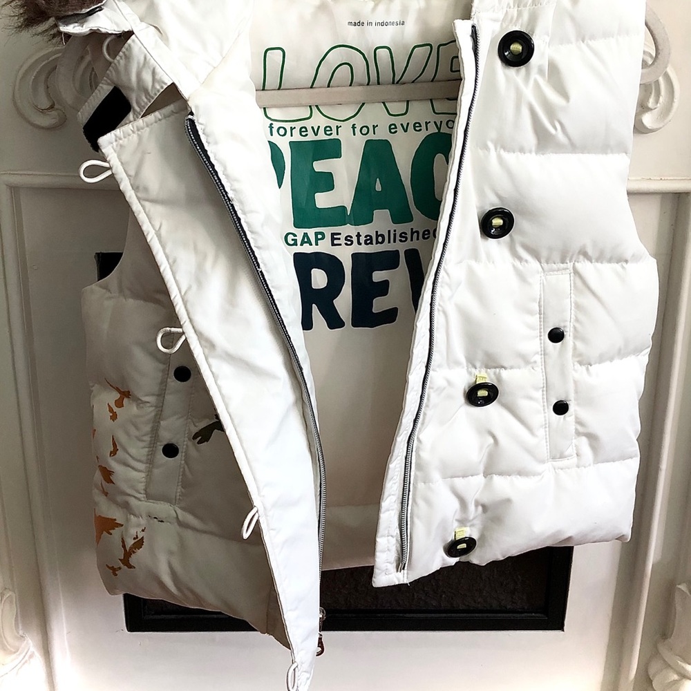 ⭐️VTG⭐️ GAP puffy Down Vest w/ hood - Picture 5 of 17